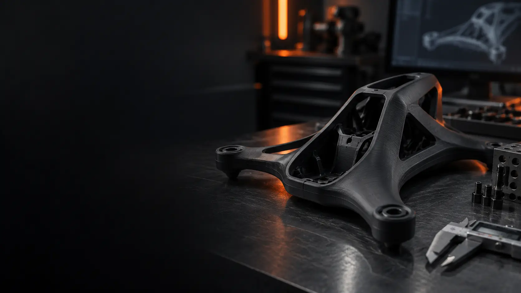 Engineered polymer component in a manufacturing environment